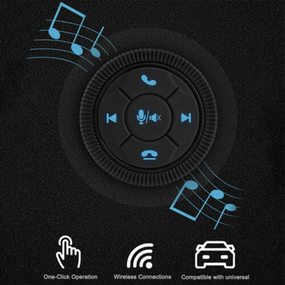 10 клавиш Беспроводная кнопка управления рулевым колесом автомобиля для автомобильного радио GPS DVD Кнопка дистанционного управления мультимедийным навигационным головным устройством Изображение 1
