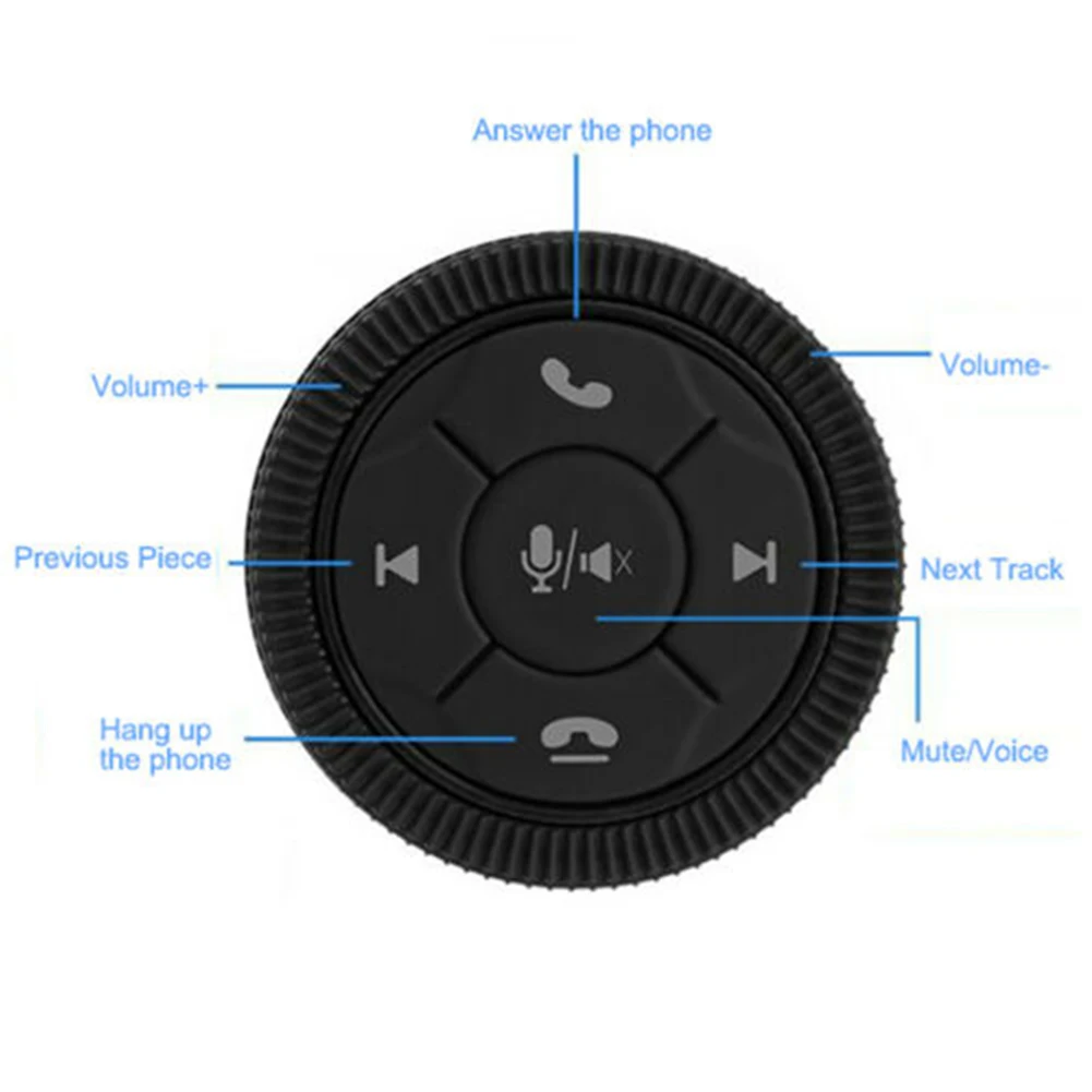 10 клавиш Беспроводная кнопка управления рулевым колесом автомобиля для автомобильного радио GPS DVD Кнопка дистанционного управления мультимедийным навигационным головным устройством Изображение 5