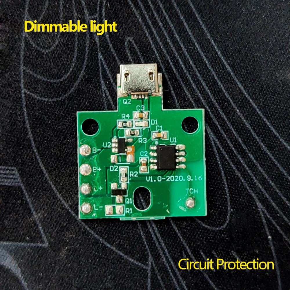 10 шт./лот Сенсорный выключатель PCBA с регулируемой яркостью света Фонарик DIY Аккумулятор для настольной лампы Изображение 3