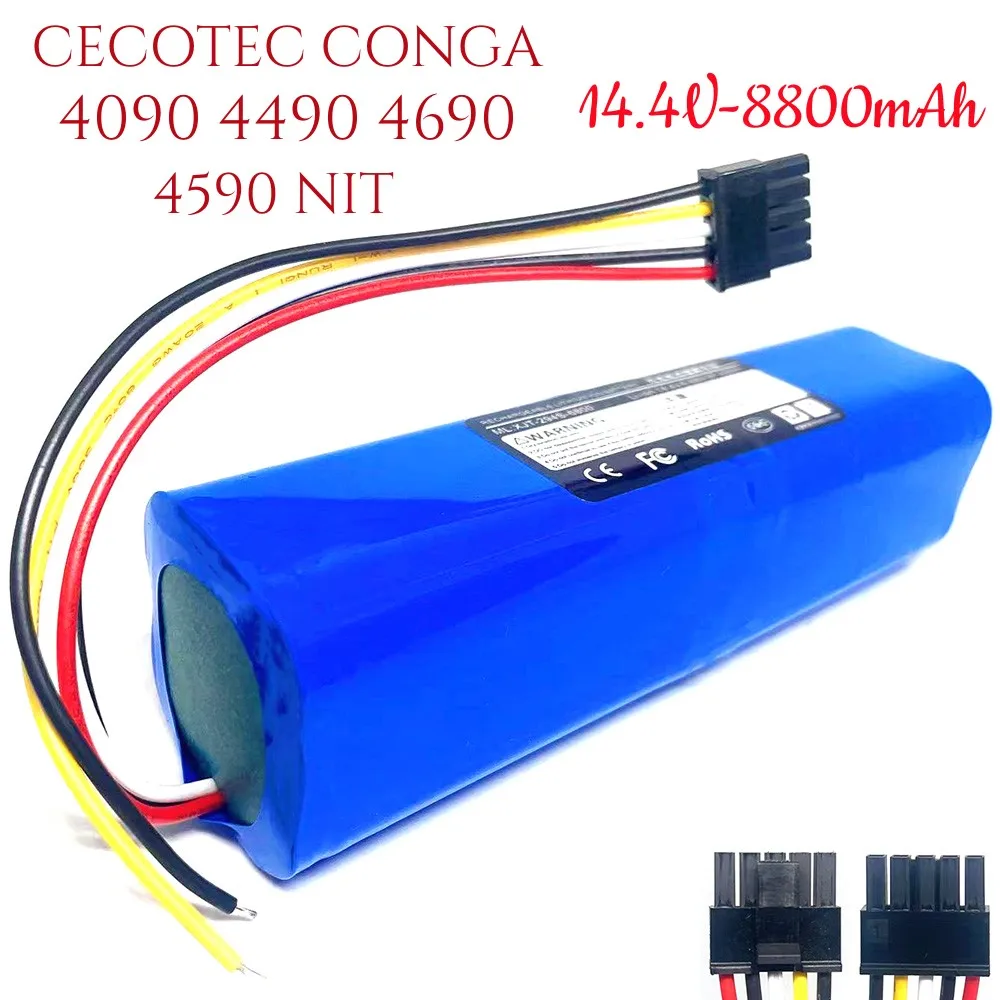 100% Новый CECOTEC.CONGA.4090.4590. Дополнительный литиевый аккумулятор NIT Аккумуляторная батарея Подходит для ремонта и замены Изображение 1