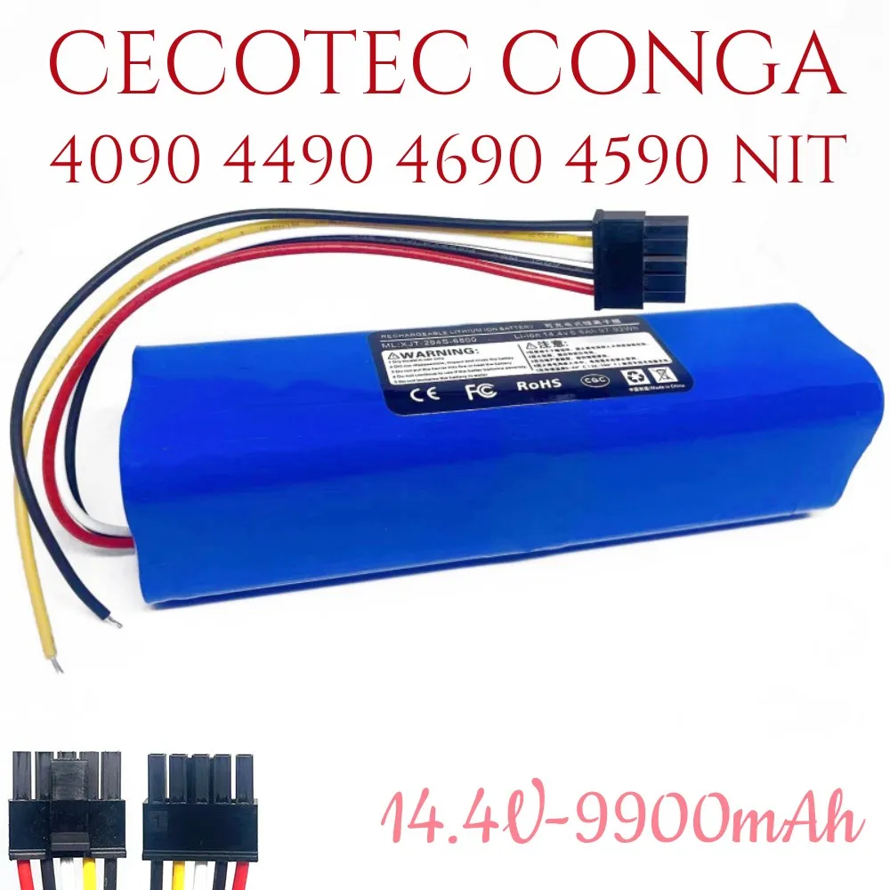 100% Новый CECOTEC.CONGA.4090.4590. Дополнительный литиевый аккумулятор NIT Аккумуляторная батарея Подходит для ремонта и замены Изображение 4