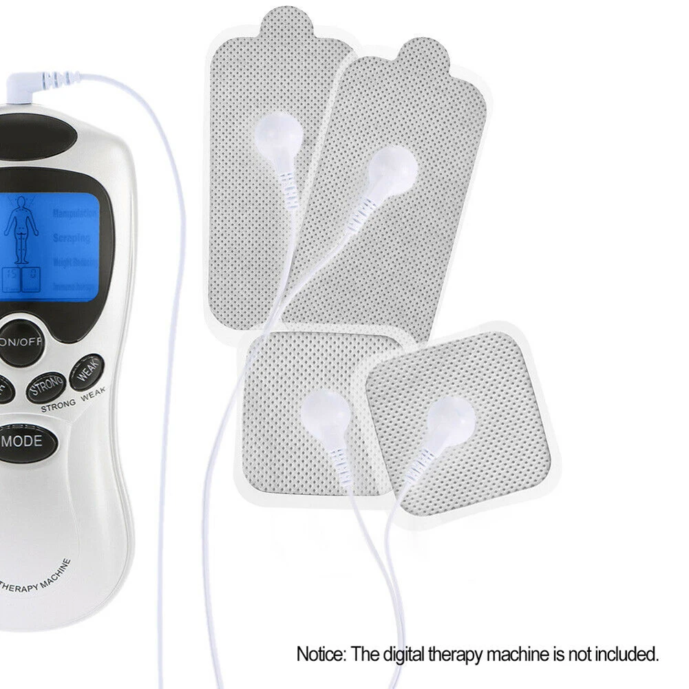 12шт самоклеящихся сменных электродных накладок, миостимулятор, электрическая цифровая терапевтическая машина, массажные наклейки для Tens EMS Изображение 2