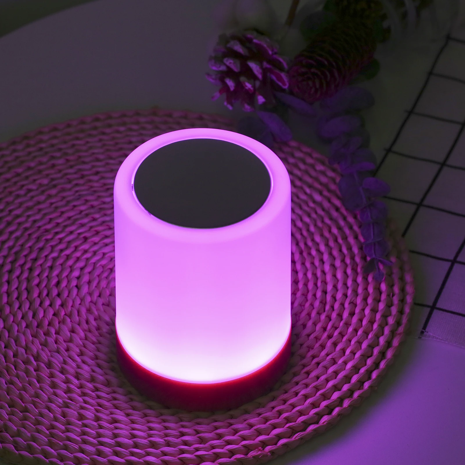 13 Цветов ночника Прикроватный светильник с сенсорным управлением с дистанционным управлением от USB, перезаряжаемая настольная лампа с регулируемой яркостью для гостиной, спальни, офиса Изображение 5