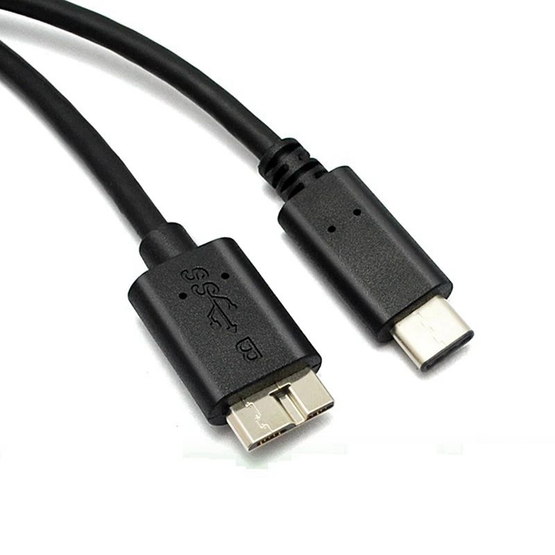2 кабеля для жесткого диска, разъем USB 3.1 Type-C к разъему USB 3.0 Micro-B для передачи данных для планшетного телефона Изображение 4