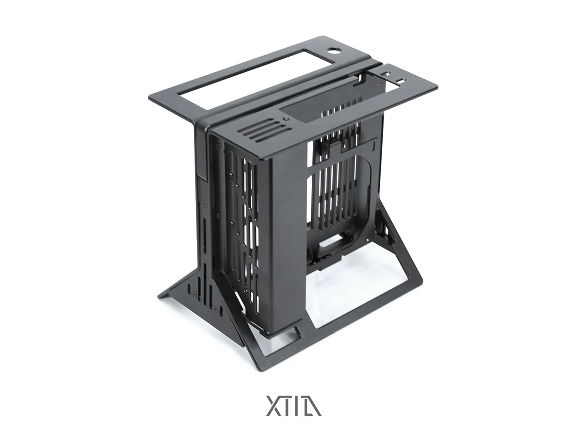 2022new [xproto Mini] xtia itx с открытым дисплеем 1U core, полностью алюминиевый вертикальный переносной чехол-ручка Изображение 3
