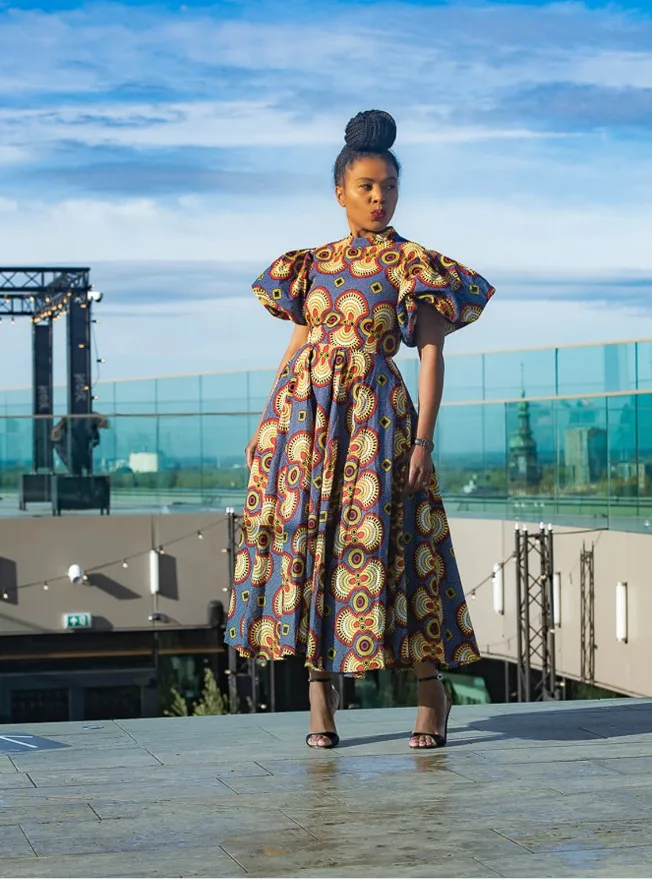2023 Африканские платья для женщин Летняя мода Африканское Длинное платье с принтом из полиэстера с коротким рукавом, платье Макси с принтом в Африканском стиле Изображение 2