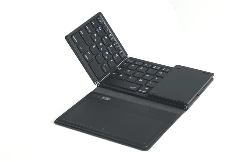 2023 Беспроводная Bluetooth-совместимая Клавиатура для Apple iPad Samsung Xiaomi Huawei Keyboard Touchpad Складная Портативная Teclado Изображение 5