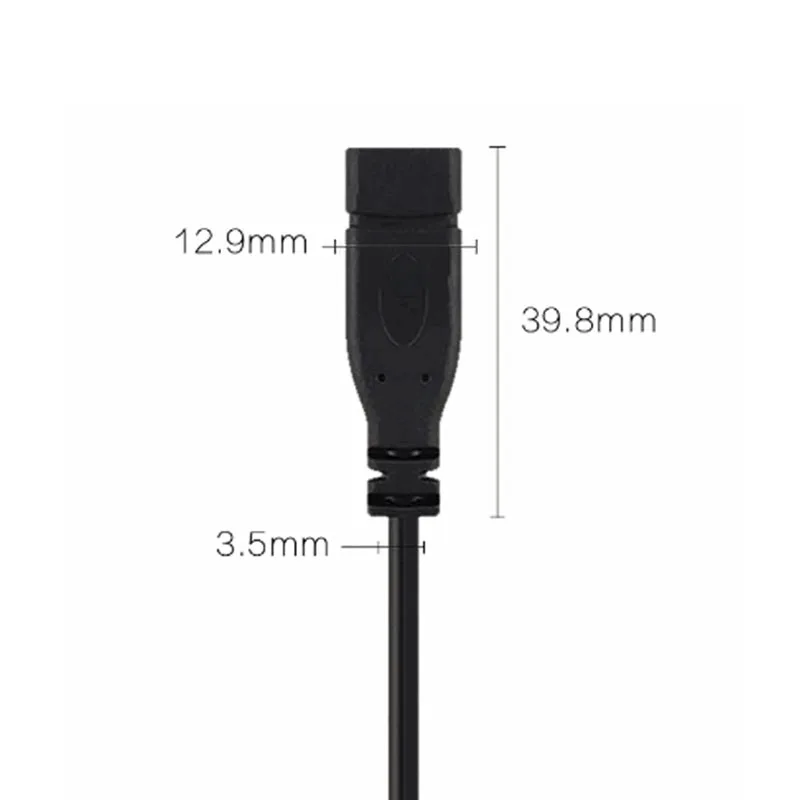 2Pin 4Pin Тип C мужской / женский с открытым концом 2-жильный 4-жильный USB-кабель для быстрой зарядки данных Изображение 3