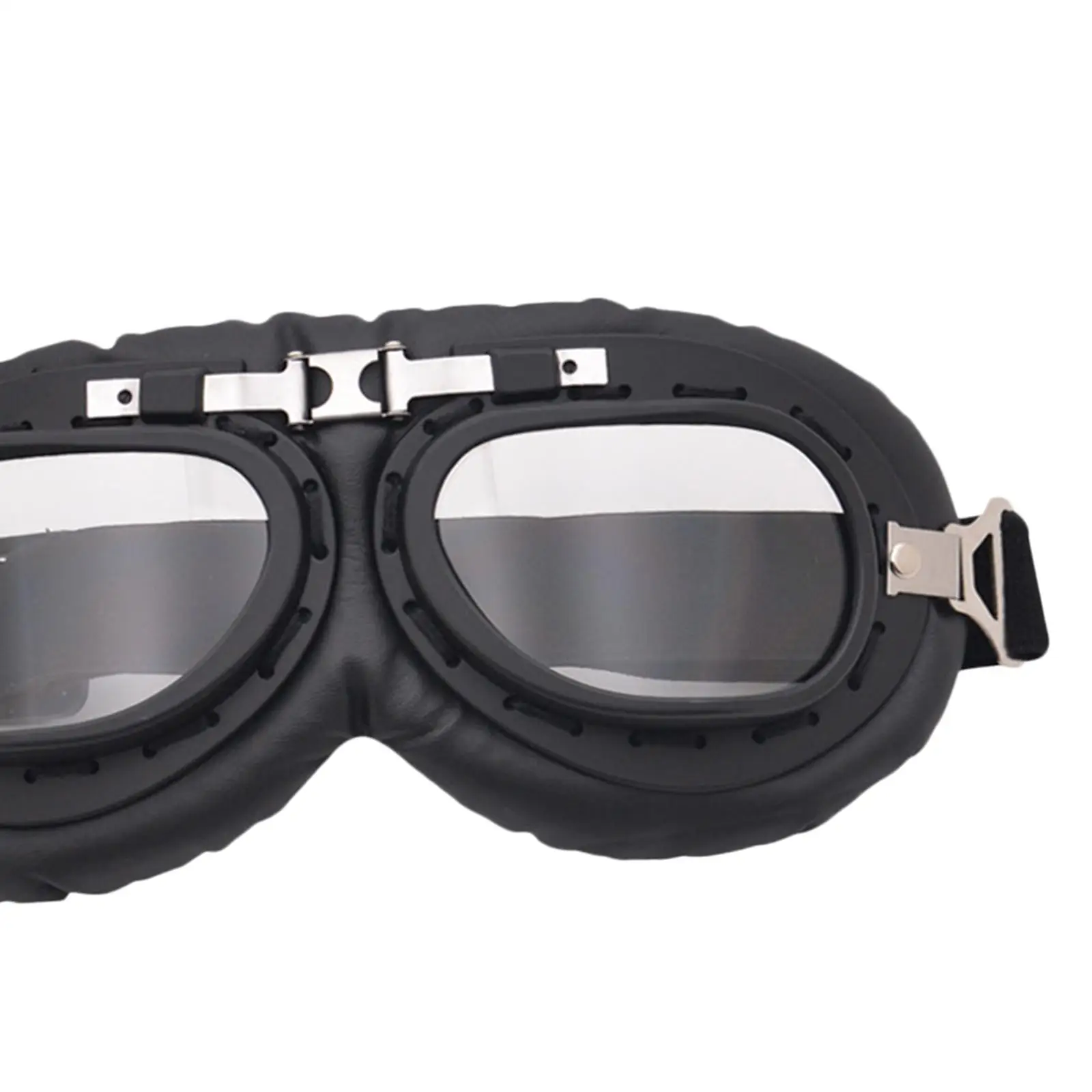 2x Очки в классическом пылезащитном стиле, винтажные уличные очки, спортивные очки, подходящие для квадроциклов, скутеров, мужчин, женщин Изображение 5