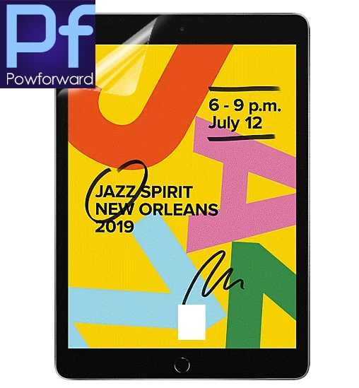 2ШТ Матовая для iPad Pro 12,9 2018 2019 2020 Защитная Пленка для Экрана-Антибликовая ПЭТ-Матовая Пленка, Совместимая с 12,9-дюймовым iPad и Face ID Изображение 1