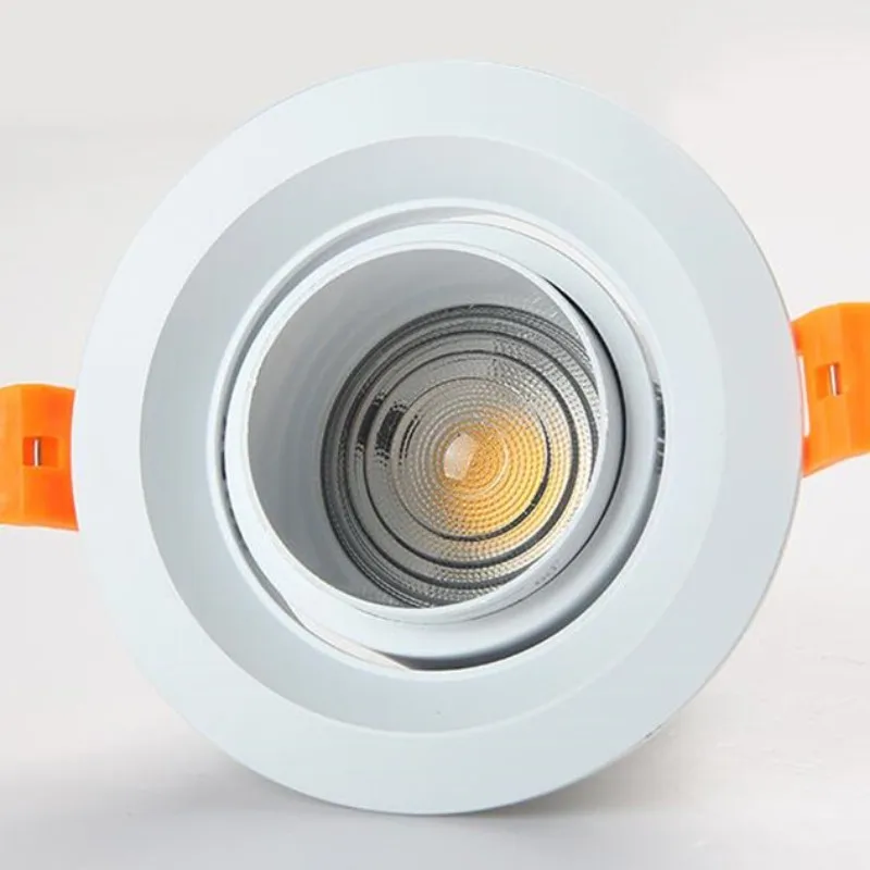 3 Вт Светодиодный потолочный светильник COB с масштабируемым прожектором Встраиваемый светильник Downlight с регулируемым масштабированием лампы Изображение 1