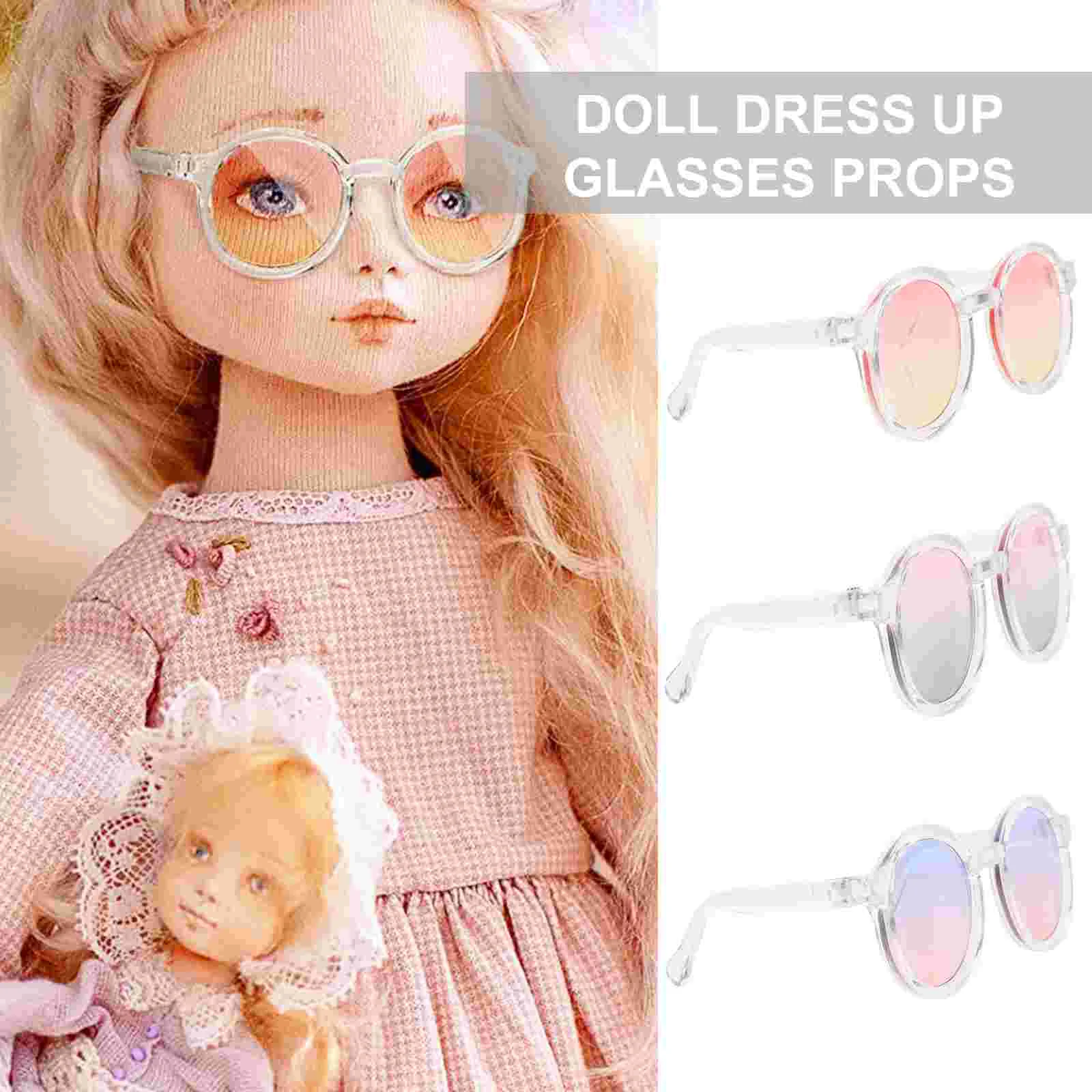 3 Шт 6-Точечные Очки Аксессуары для одежды Красочные Детские Солнцезащитные очки Пластиковые Очки Shot Изображение 4