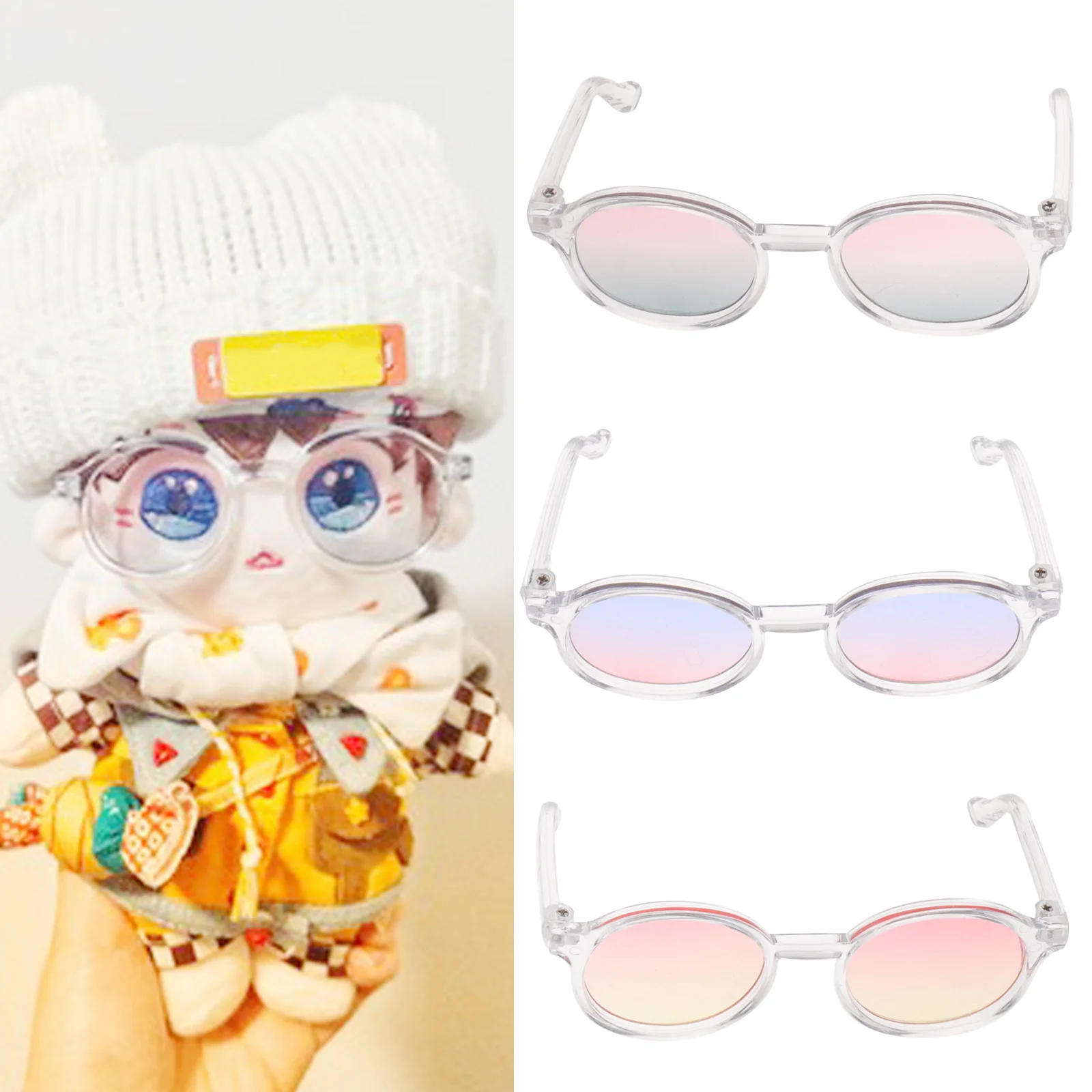 3 Шт 6-Точечные Очки Аксессуары для одежды Красочные Детские Солнцезащитные очки Пластиковые Очки Shot Изображение 5