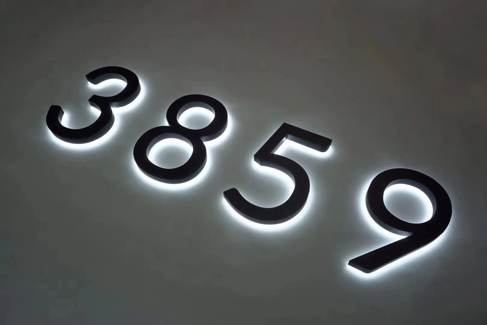 3D буквенный знак со светодиодным логотипом быстрая доставка акриловая вывеска магазина на заказ Изображение 0