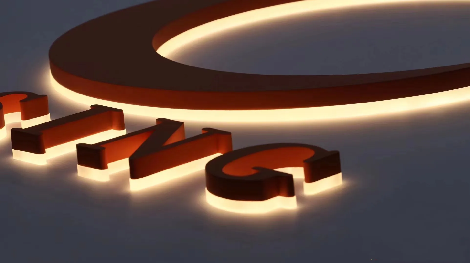 3D буквенный знак со светодиодным логотипом быстрая доставка акриловая вывеска магазина на заказ Изображение 5