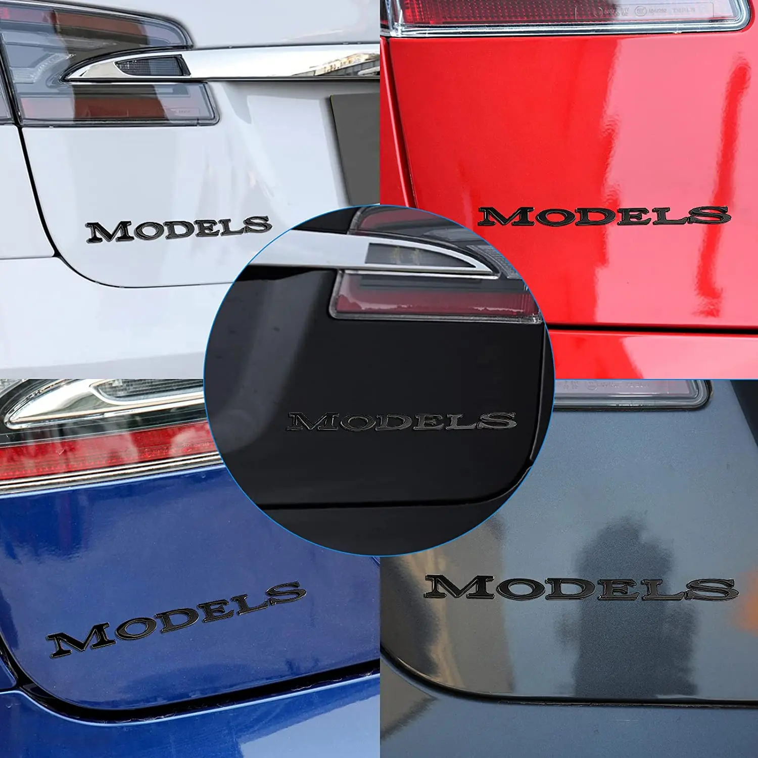 3D Металлический значок с эмблемой Tesla Model S, наклейка с логотипом модели S на крыло и заднюю эмблему, подходящая для Tesla Model S Изображение 3