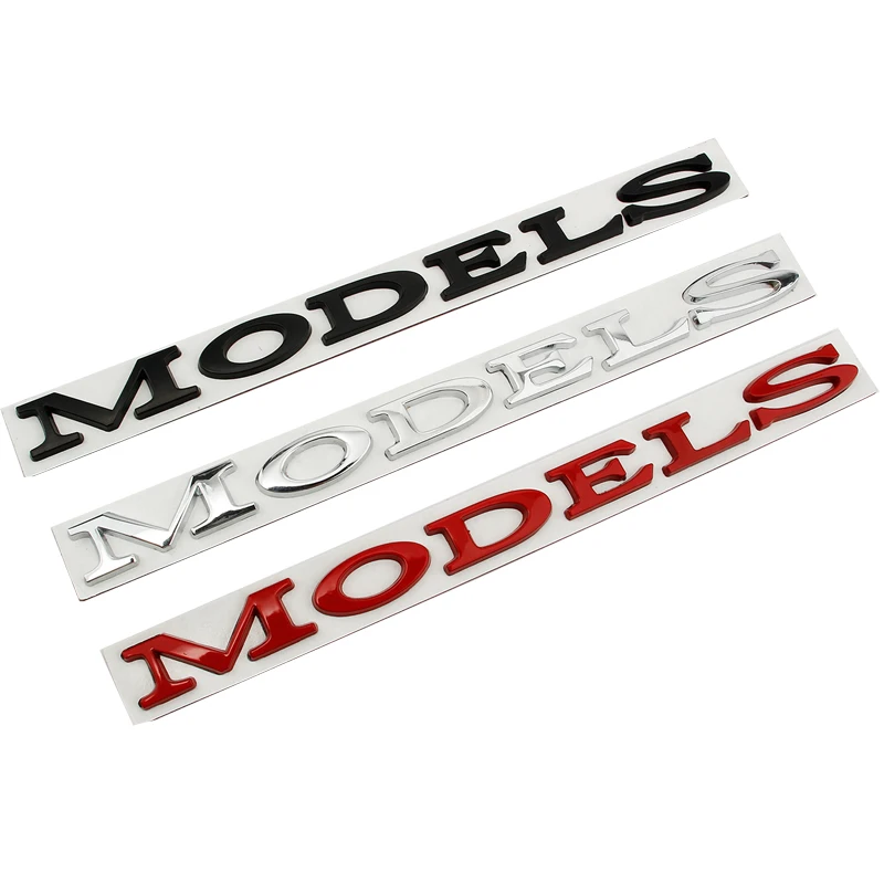 3D Металлический значок с эмблемой Tesla Model S, наклейка с логотипом модели S на крыло и заднюю эмблему, подходящая для Tesla Model S Изображение 5