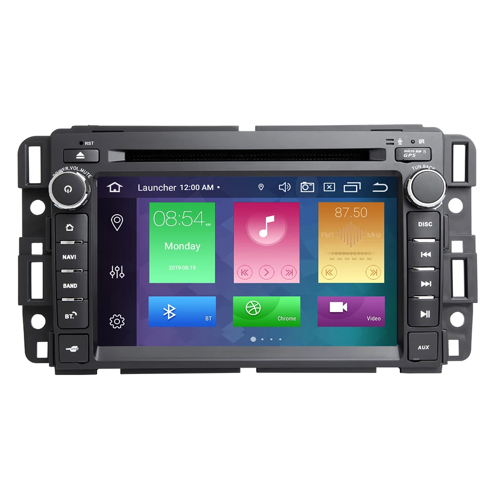 4 ГБ DSP 1Din GPS Радио Android 10 Автомобильный DVD-Плеер для GMC Sierra Yukon Denali Acadia Savana Chevrolet Express Traverse EquinoxCD Изображение 1