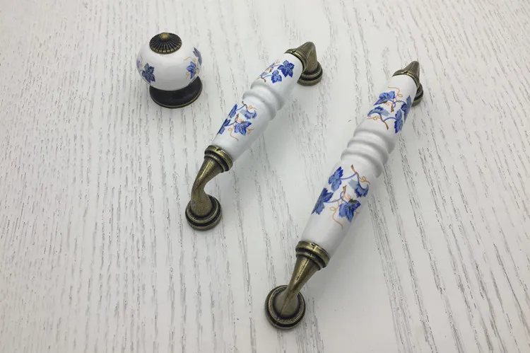 4шт керамических ручек puxadores tiradores de ceramica, керамические дверные ручки шкафа, ручка porselein knop Изображение 3