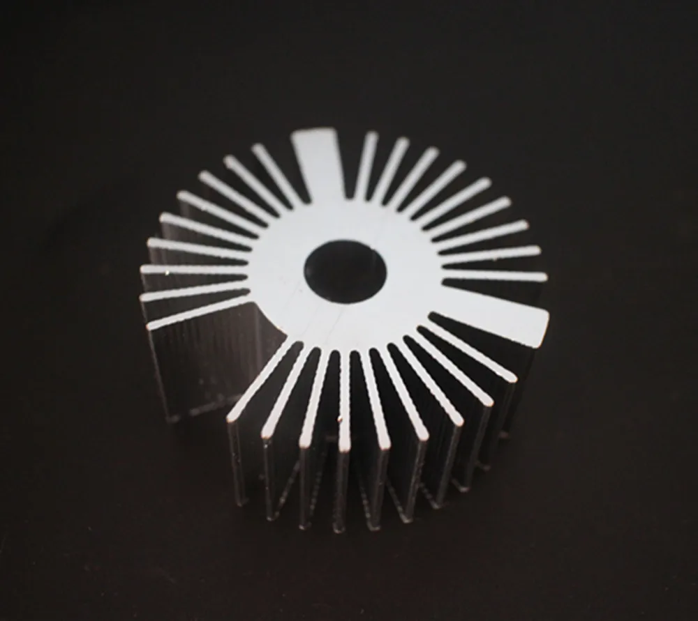 53*22 мм круглый алюминиевый радиатор в форме подсолнечника для светодиодной лампы мощностью 1 Вт/3 Вт/5 Вт Изображение 0