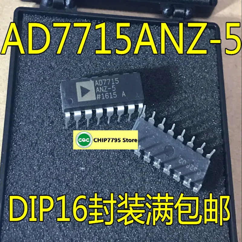 AD7715 AD7715AN-5 AD7715ANZ-5 встроенный DIP новый оригинальный чип аналого-цифрового преобразователя Изображение 0