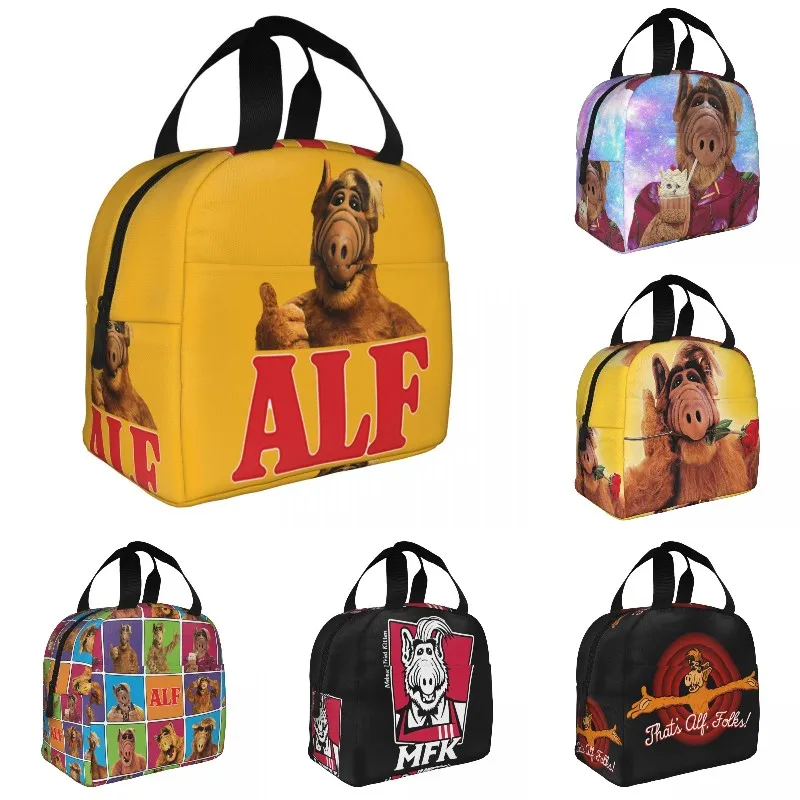 Alf Thumbs Up Lunch Bag Cooler Термоизолированный Ланч-Бокс Инопланетной Формы Жизни для Женщин, Детей, Школьной Работы, Пикника, Еды, Сумки-Тоут Изображение 0