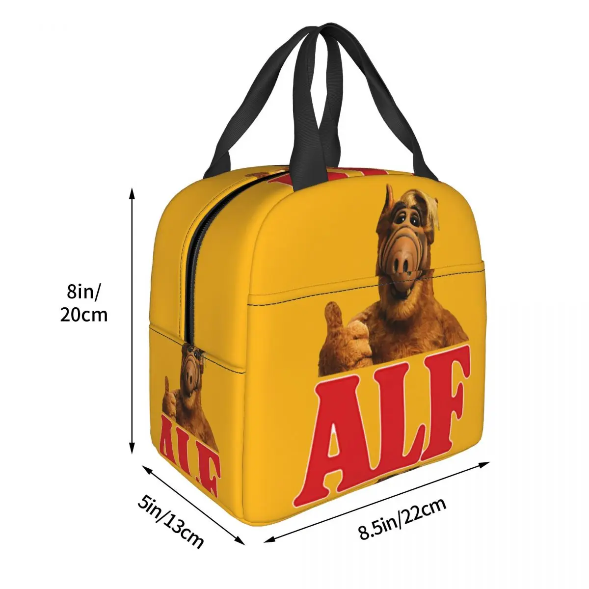 Alf Thumbs Up Lunch Bag Cooler Термоизолированный Ланч-Бокс Инопланетной Формы Жизни для Женщин, Детей, Школьной Работы, Пикника, Еды, Сумки-Тоут Изображение 2