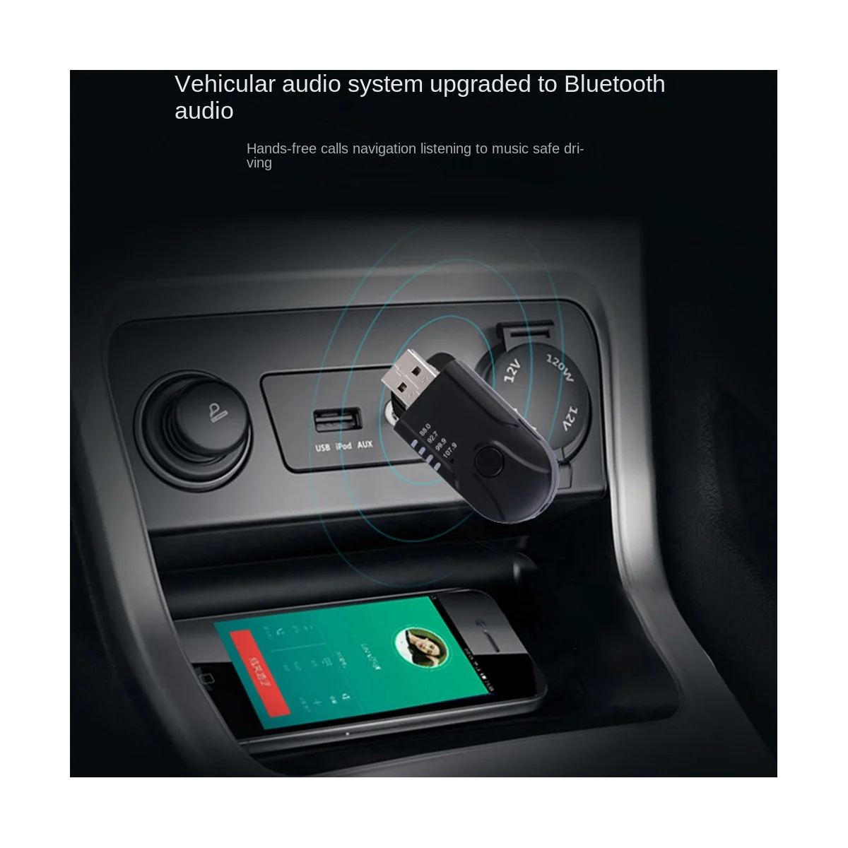 AUX Bluetooth 5.0 FM-передатчик Приемник Автомобильный USB Bluetooth Музыкальный MP3-плеер Домашний стерео телевизор ПК Сотовый телефон Наушники автомобильный Изображение 3