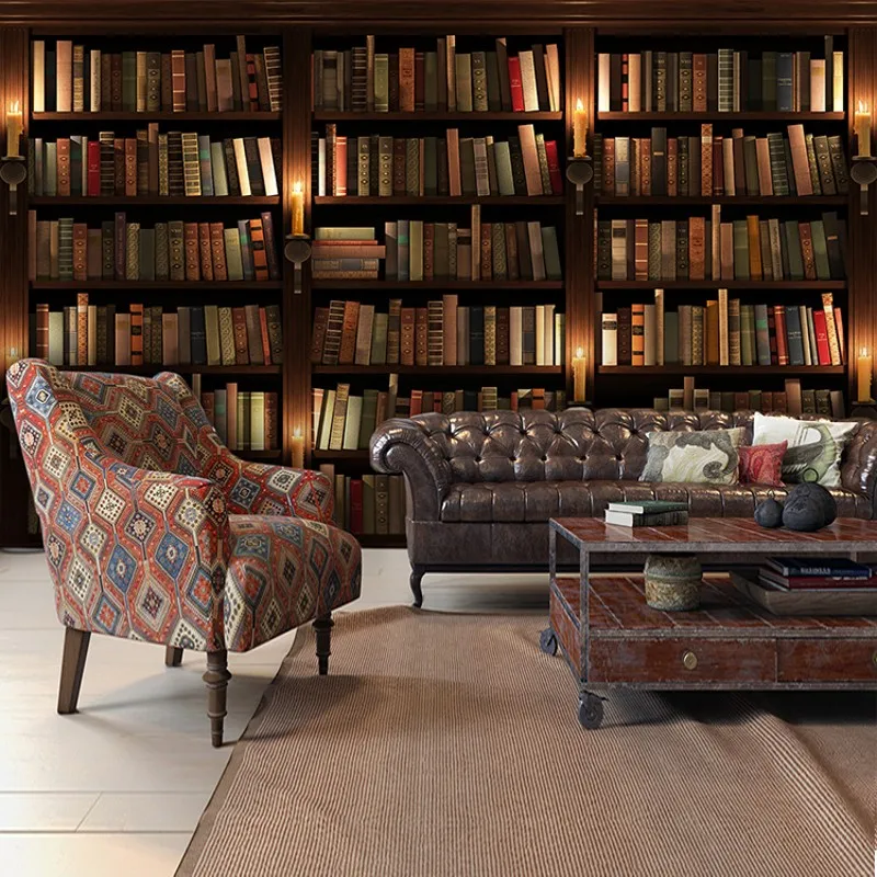 beibehang Continental 3D стерео персонализированные обои фон для дивана в гостиной обои зеленые большие настенные обои для книжной полки Изображение 3