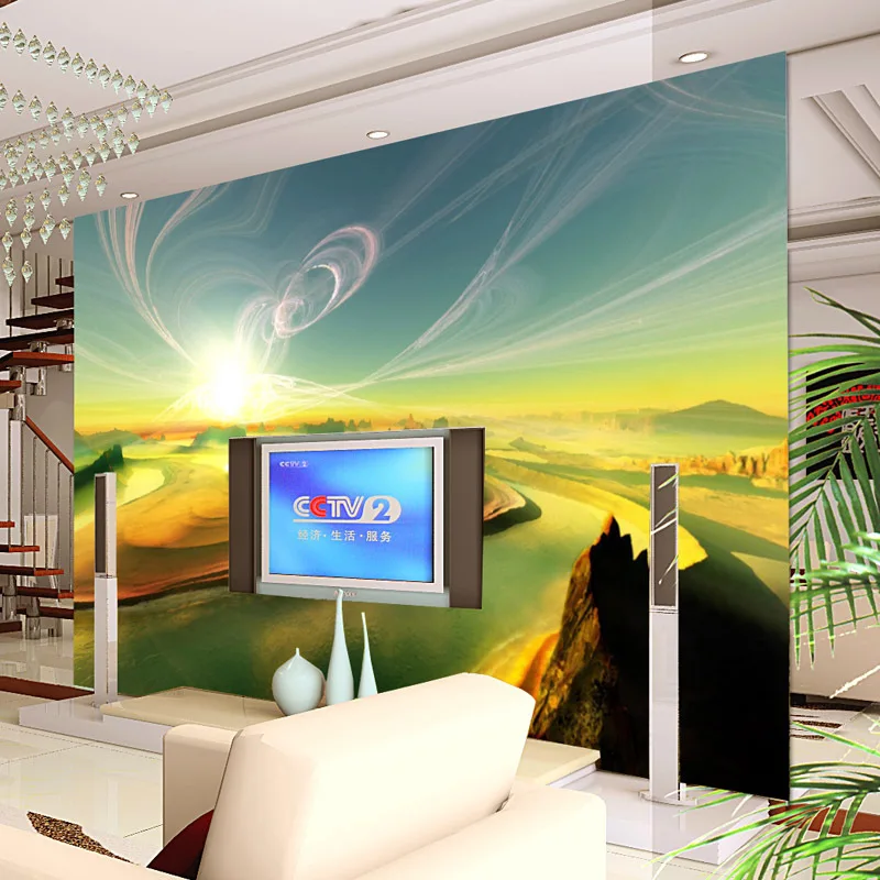 beibehang Дешевый 3D ТВ фон большие настенные обои нетканые обои бесшовные китайские гостиная спальня papel de parede Изображение 0
