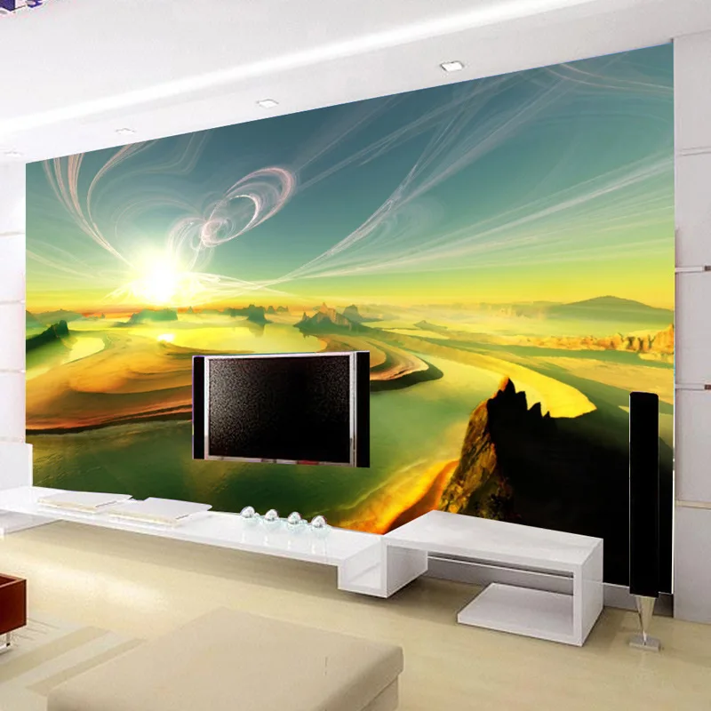 beibehang Дешевый 3D ТВ фон большие настенные обои нетканые обои бесшовные китайские гостиная спальня papel de parede Изображение 1