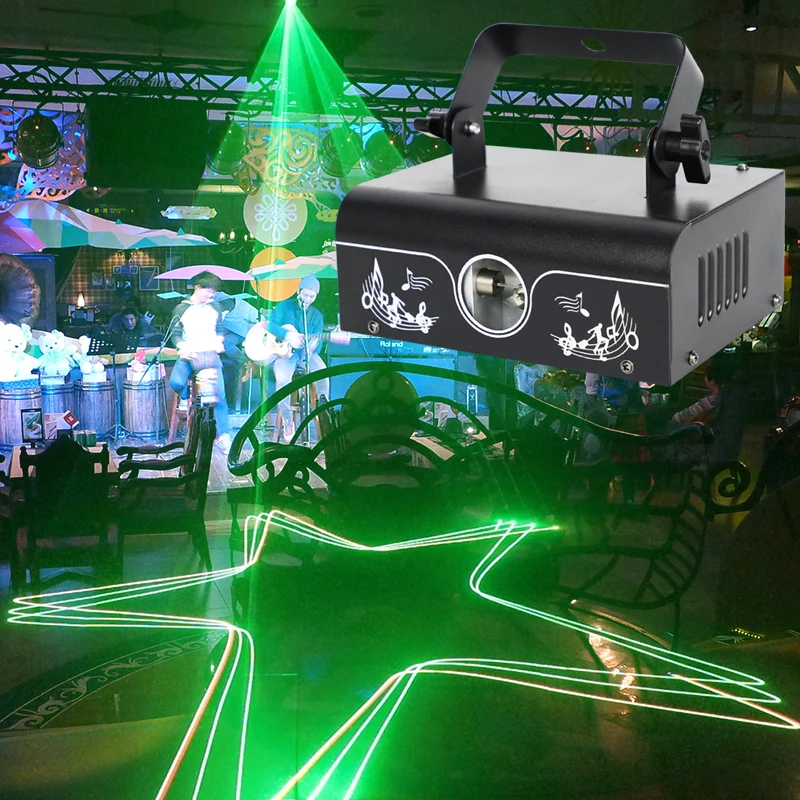 BROTHER 4D Beam Animation Лазерная Световая Лампа LED Фонарик Сцена Голосового Управления с для KTV Bar Изображение 4
