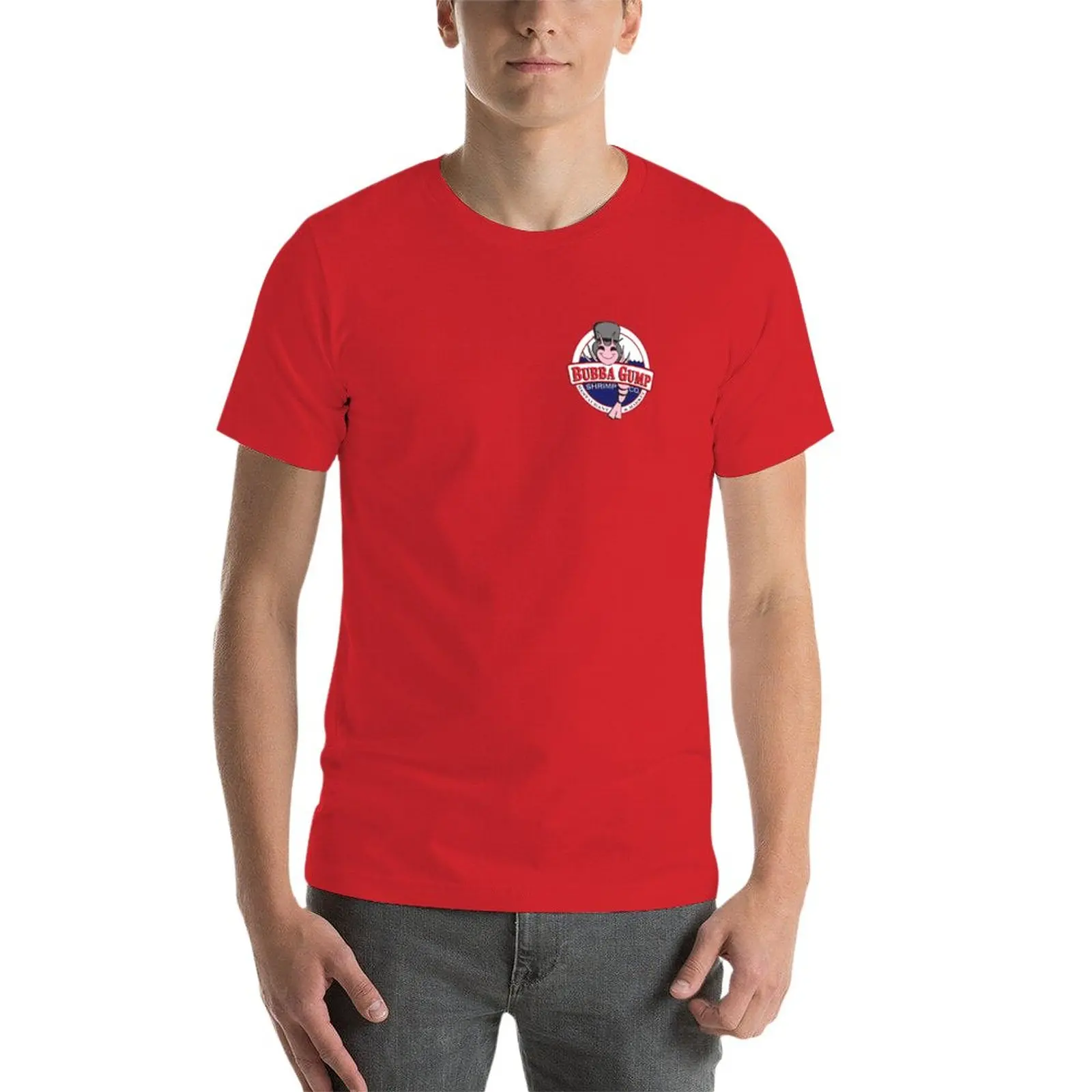 Bubba Gump Shrimp co. Футболка, быстросохнущая футболка, великолепная футболка, мужские забавные футболки Изображение 3