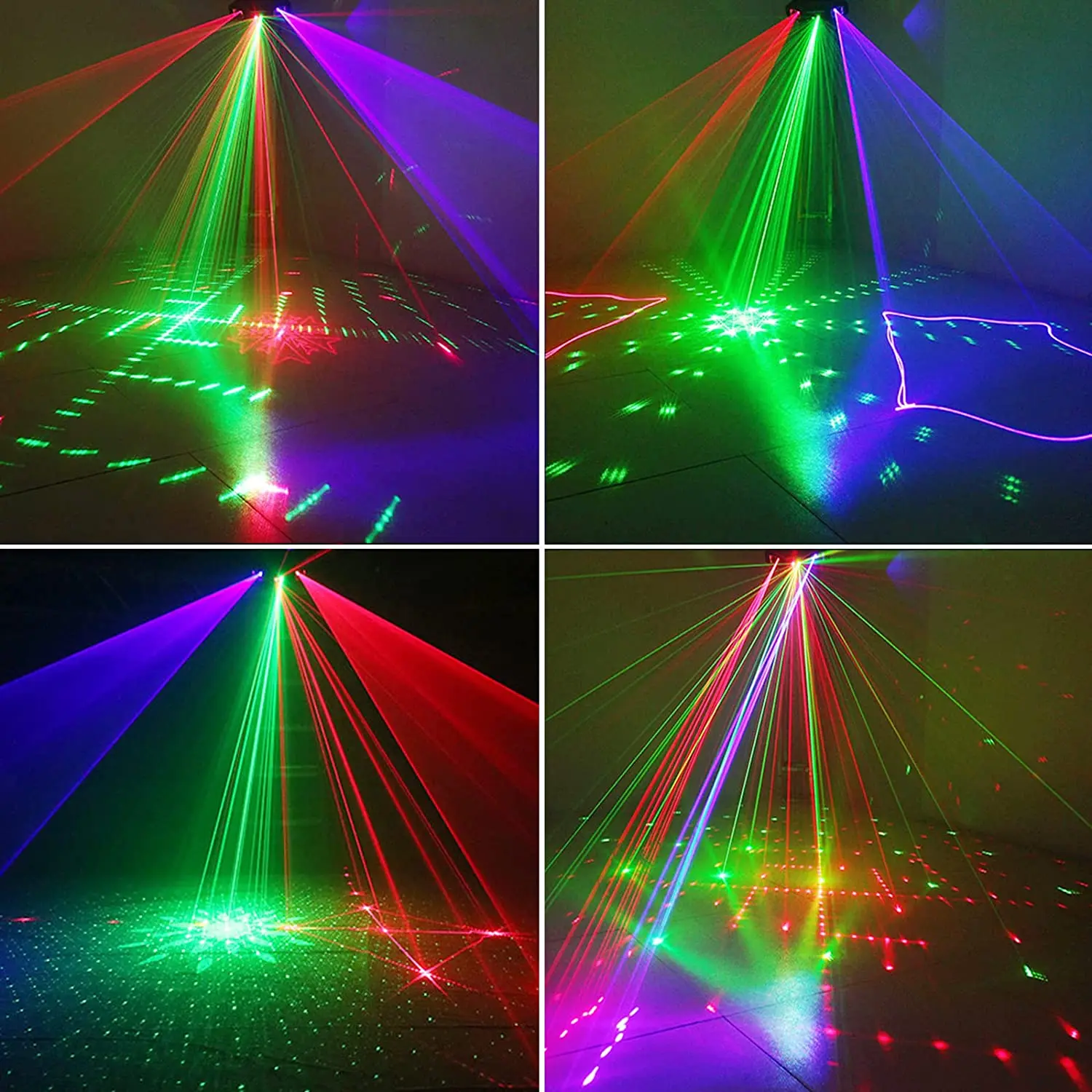 DJ Led Disco Party Сценический свет, Звуковое сценическое освещение, Огни ночного клуба, Лазерный проектор, украшение бара KTV, Профессиональная лампа Изображение 2