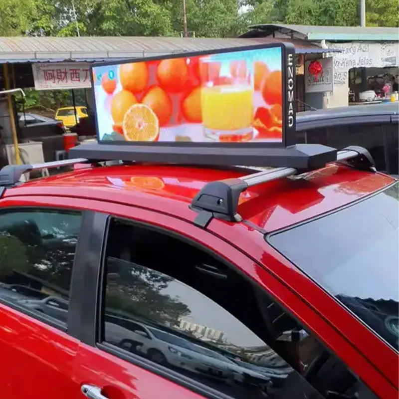 GPS 4G WiFi P3 P4 P2.5 Наружный экран такси, верхняя рекламная видеопанель автомобиля, светодиодный дисплей для грузовика Изображение 4