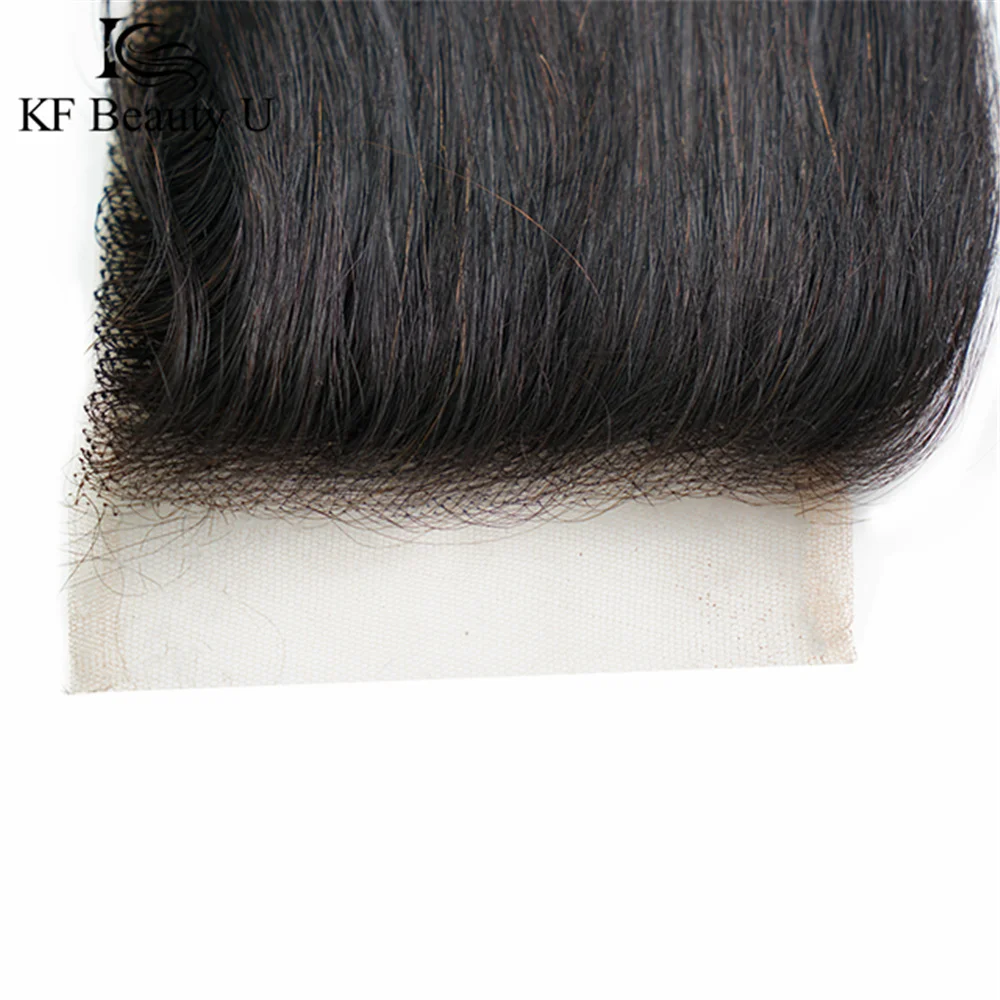 HD Прозрачная кружевная застежка 4X4 Объемная волна человеческих волос натурального цвета Бразильские волосы Remy для чернокожих женщин Изображение 4
