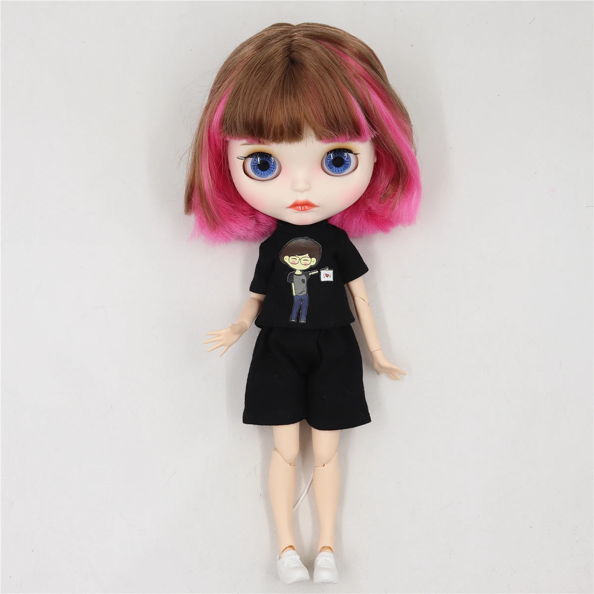 ICY DBS Blyth Doll 1/6 bjd, розовые и каштановые волосы, совместное тело 30 см, подарок для девочек, аниме-обнаженная кукла Изображение 4