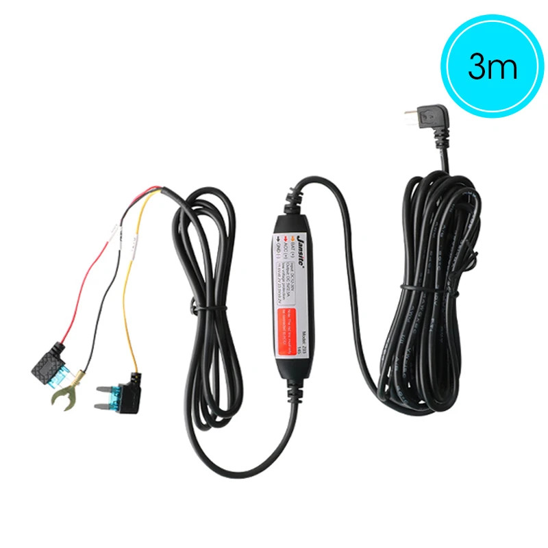 Jansite Hard Wire Kit Автомобильное зарядное устройство Mini USB, Инверторный преобразователь, адаптер для регистратора видеорегистратора, видеорегистратора, регистратора Изображение 4