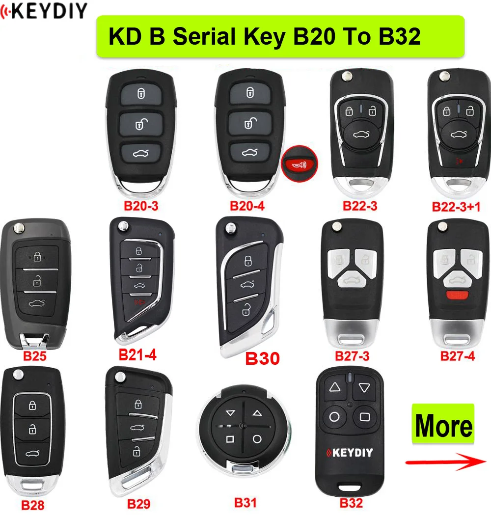 KEYDIY KD Серии B Дистанционный Ключ B20 B22-3 B21-4 B22-4 B25 B27-3 B27-4 B28 B29 B30 B31 B32 Для KD900 KD900 + KD-X2 Mini KD Изображение 0