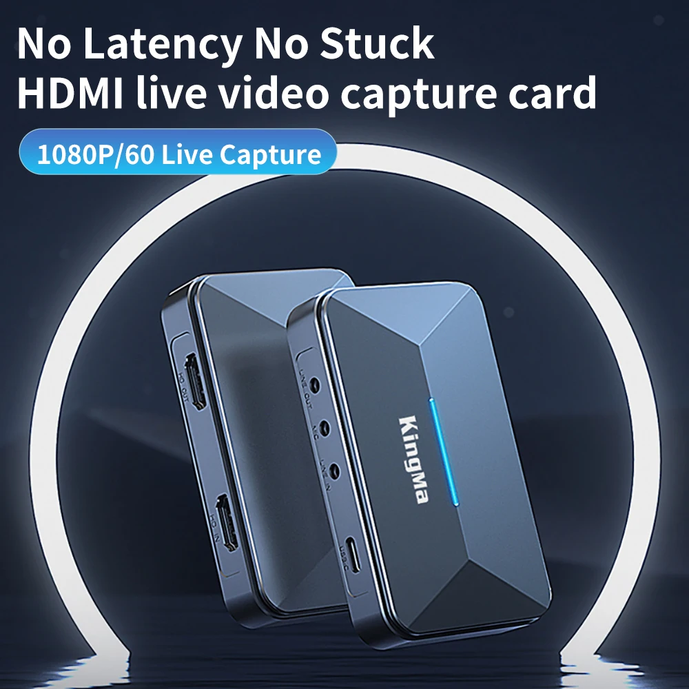 KingMa 1080p/4K 60 кадров в секунду Новый дизайн hdmi 4k Loop Out для ноутбуков Видеокарта для захвата прямой трансляции Изображение 1