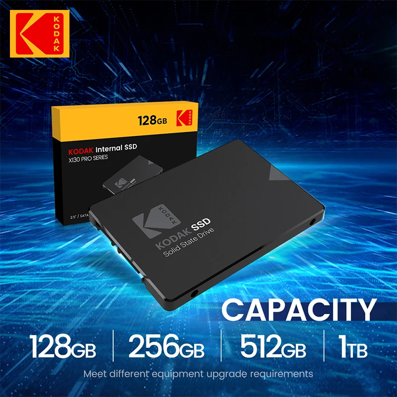 KODAK X130 PRO 128 ГБ SSD SATA III Внутренний Твердотельный Жесткий Диск для Ноутбука 550 МБ/с. Hdd 2,5 Внешний Жесткий Диск Бесплатная Доставка Изображение 3