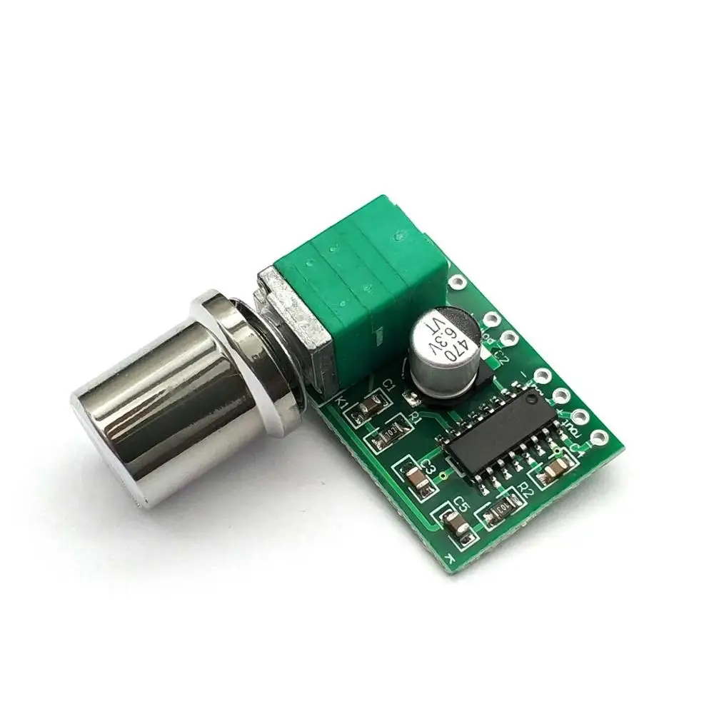 Mini PAM8403 DC 5V 2-канальный USB Модуль платы цифрового аудиоусилителя 2 * 3 Вт Регулятор громкости с потенциометром Изображение 1