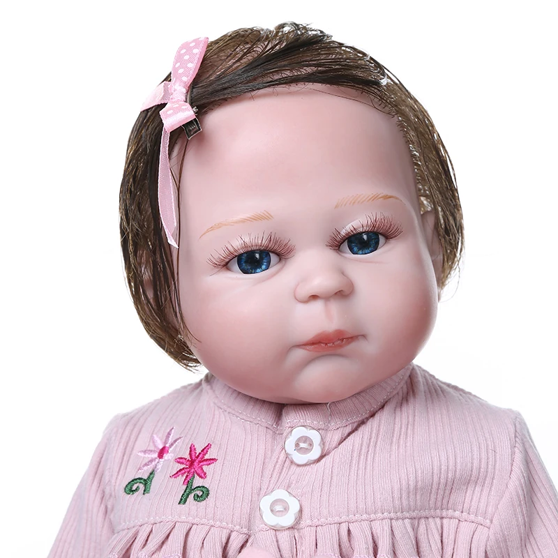 NPK 48 СМ кукла bebe reborn sweet premie кукла размера baby с ручной детализированной росписью, похожая на мизинец, силикон для всего тела Изображение 2