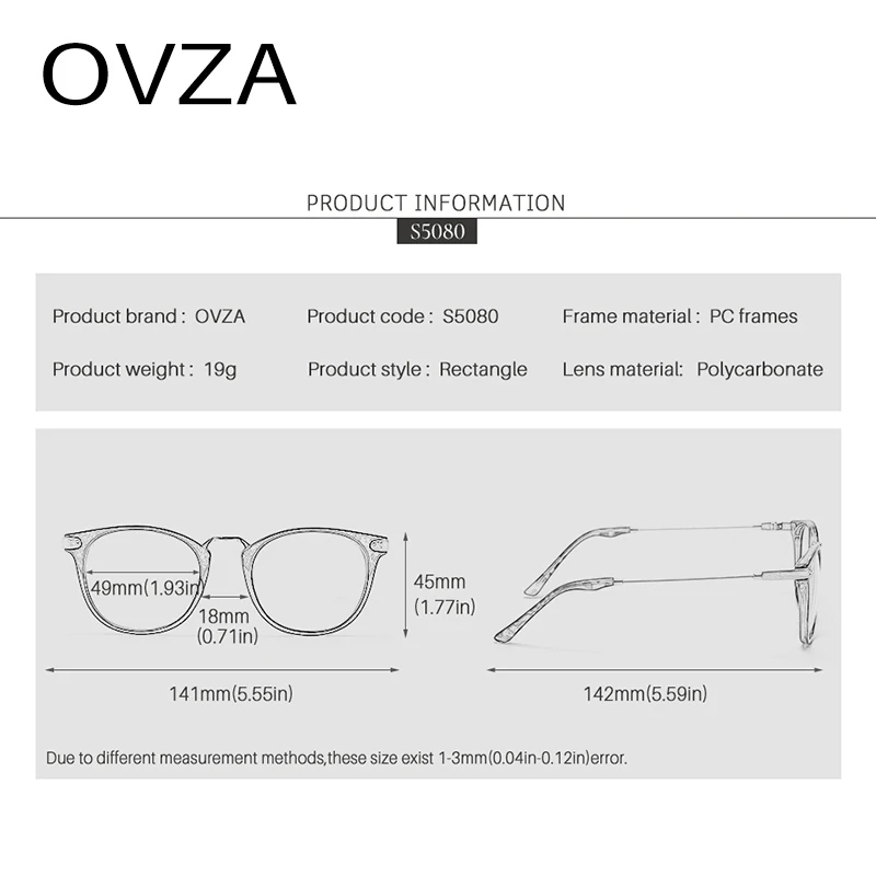 OVZA 2023 Женские солнцезащитные очки в стиле панк, модные солнцезащитные очки для мужчин, прямоугольные желтые очки с защитой от ультрафиолета S5080 Изображение 5