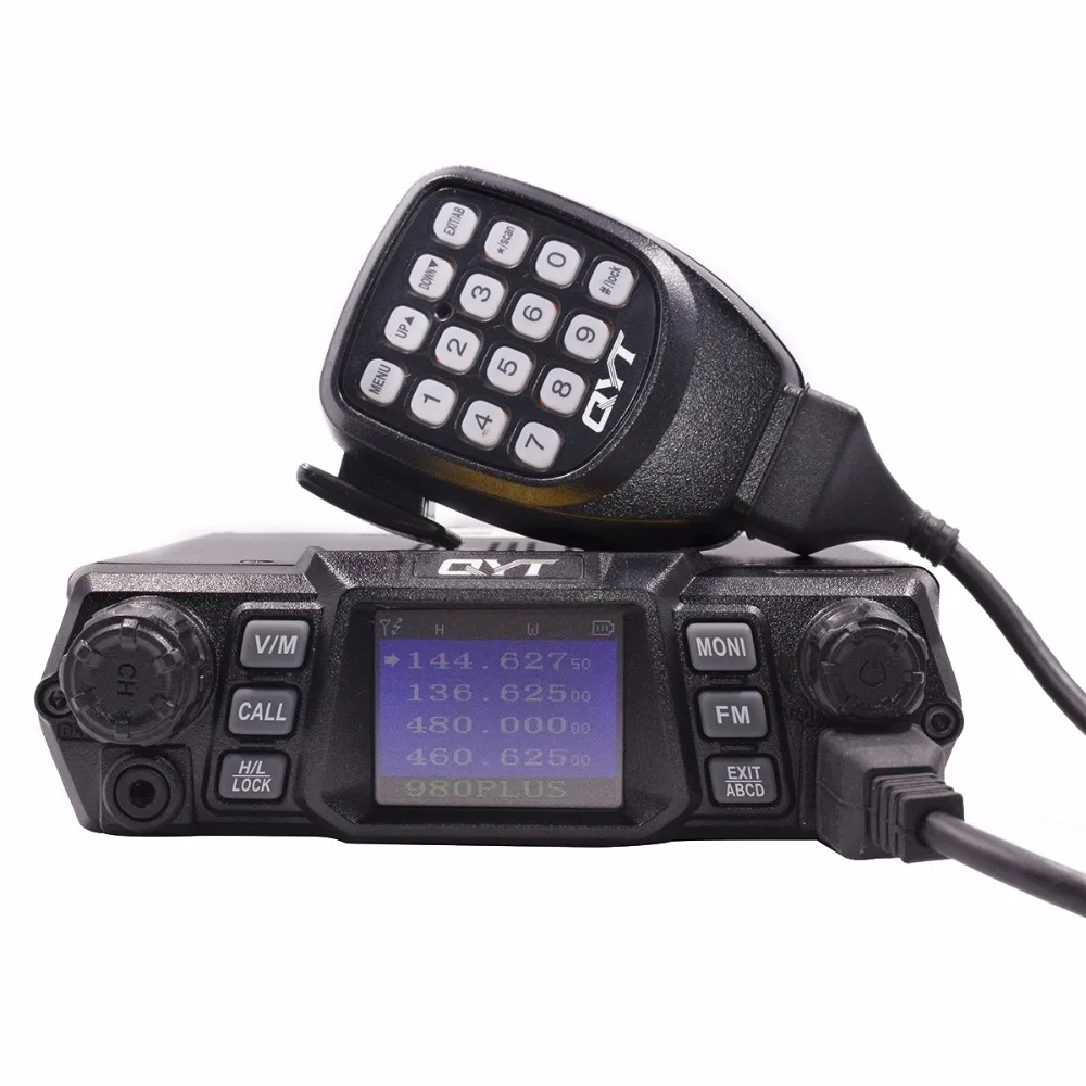 QYT KT-980 Plus Автомобильное радиоприемное устройство УКВ 136-174 МГц UHF 400-520 МГц Двухдиапазонное Базовое Автомобильное Грузовое Мобильное радиолюбительство KT980 Plus Изображение 2