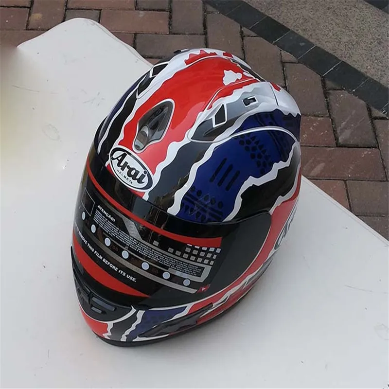 Rx7 - лучший в Японии мотоциклетный шлем Rr5 Pedro, гоночный шлем с полным лицом, вместительный Мотоцикл, capacete, мото шлем Изображение 2