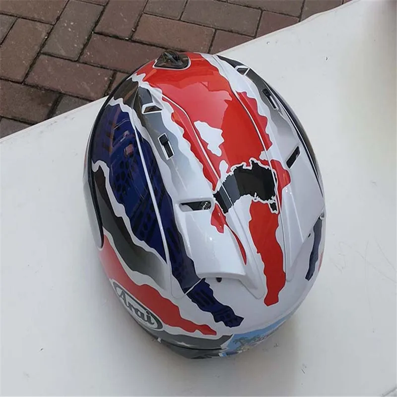 Rx7 - лучший в Японии мотоциклетный шлем Rr5 Pedro, гоночный шлем с полным лицом, вместительный Мотоцикл, capacete, мото шлем Изображение 5