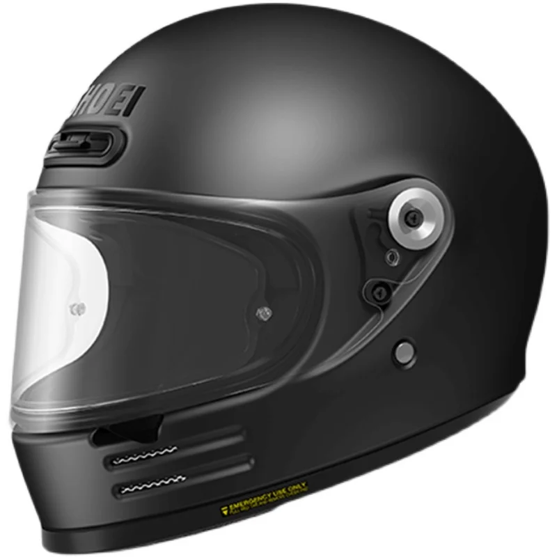 SHOEI GLAMSTER Классический ретро полнолицевой шлем для круизов, отдыха, мотоциклов и шоссейных гонок Защитный шлем Матовый черный Изображение 0
