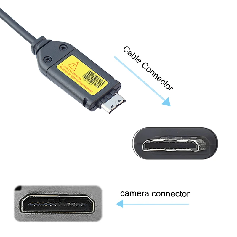 SUC-C3 USB Кабели для Передачи данных Зарядный Кабель для Samsung Камера WB210 ST95 ES60 ES75 PL120 PL150 ST200 I80 SL620 NV103 WR10 Изображение 0