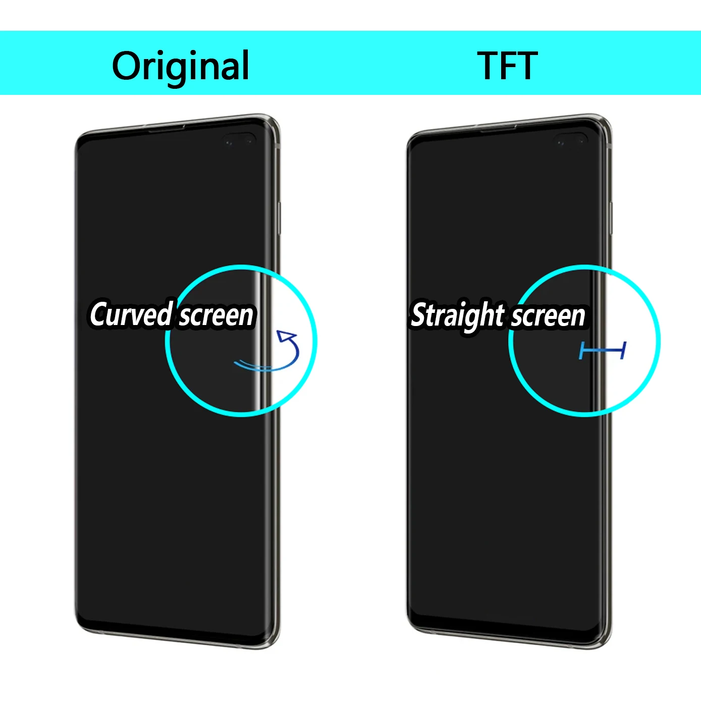 tft S10 + с рамкой Экран Для Samsung Galaxy S10 PLUS SM-G9750 G975F ЖК-дисплей С Сенсорным Экраном Digitizer Запчасти Для Ремонта С Рамкой Изображение 5